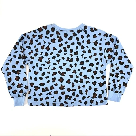 Circle X Leopard Print Crew Neck Sweatshirt - Picture 4 of 4